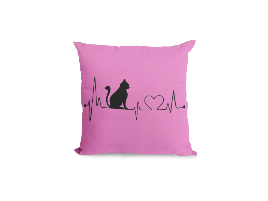 pink Void Cat Pillowcase for black cat lovers