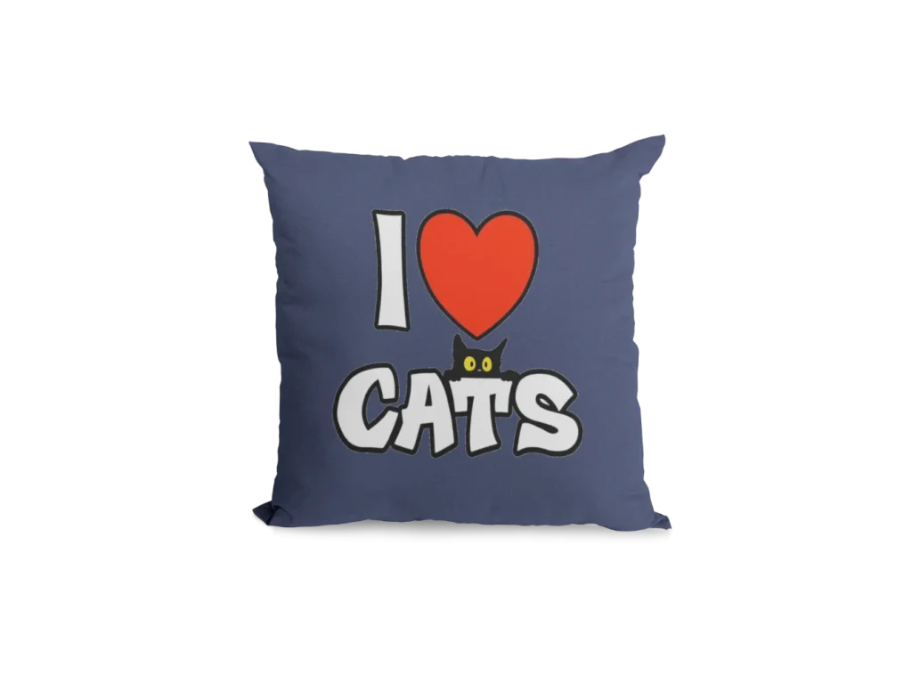i love cats Void Cat Pillowcase for black cat lovers