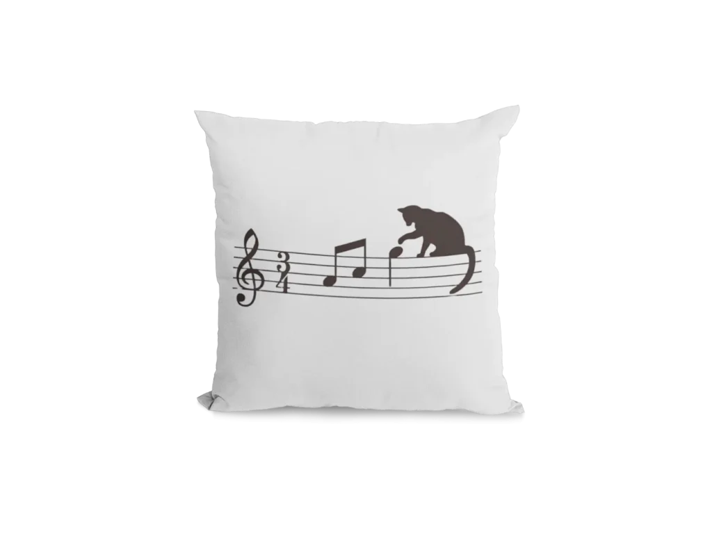white Void Cat Pillowcase for black cat lovers