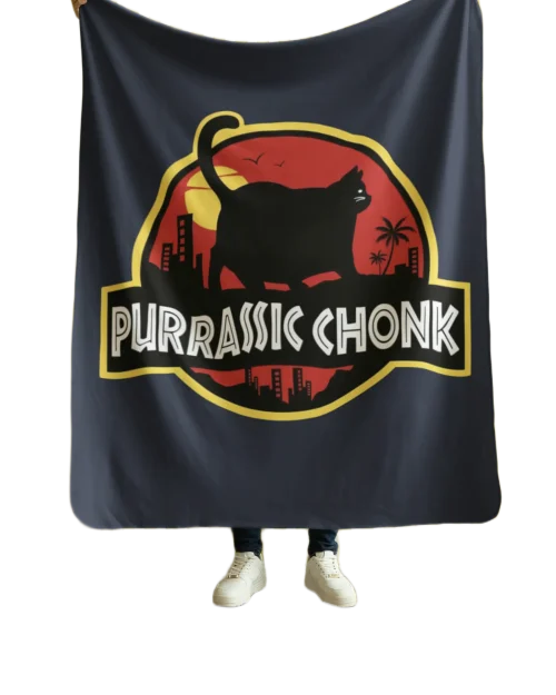Purrassic Chonk Blanket #35