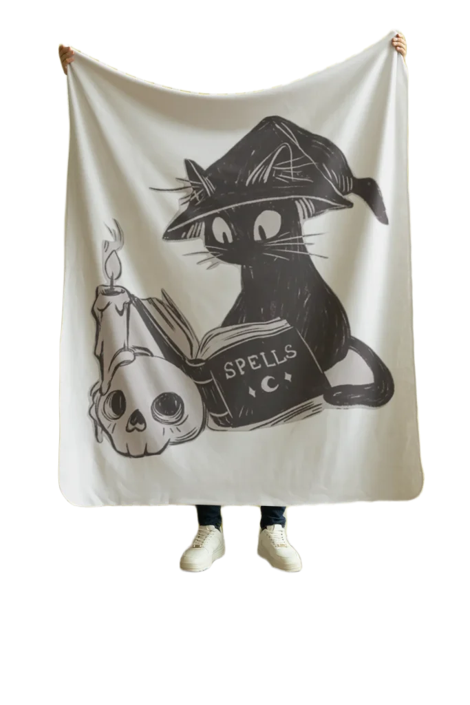 void cat lover spells blanket