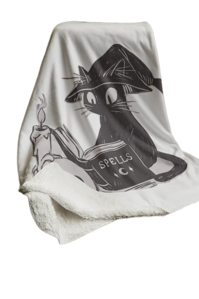 void cat lover spells blanket