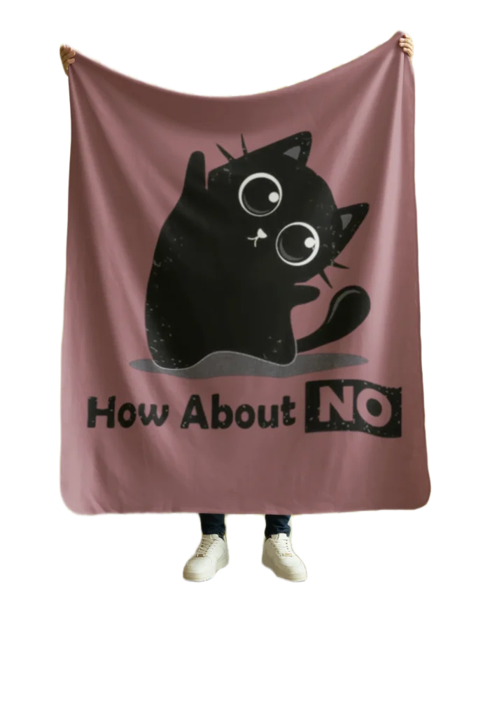 how about no black cat lover blanket