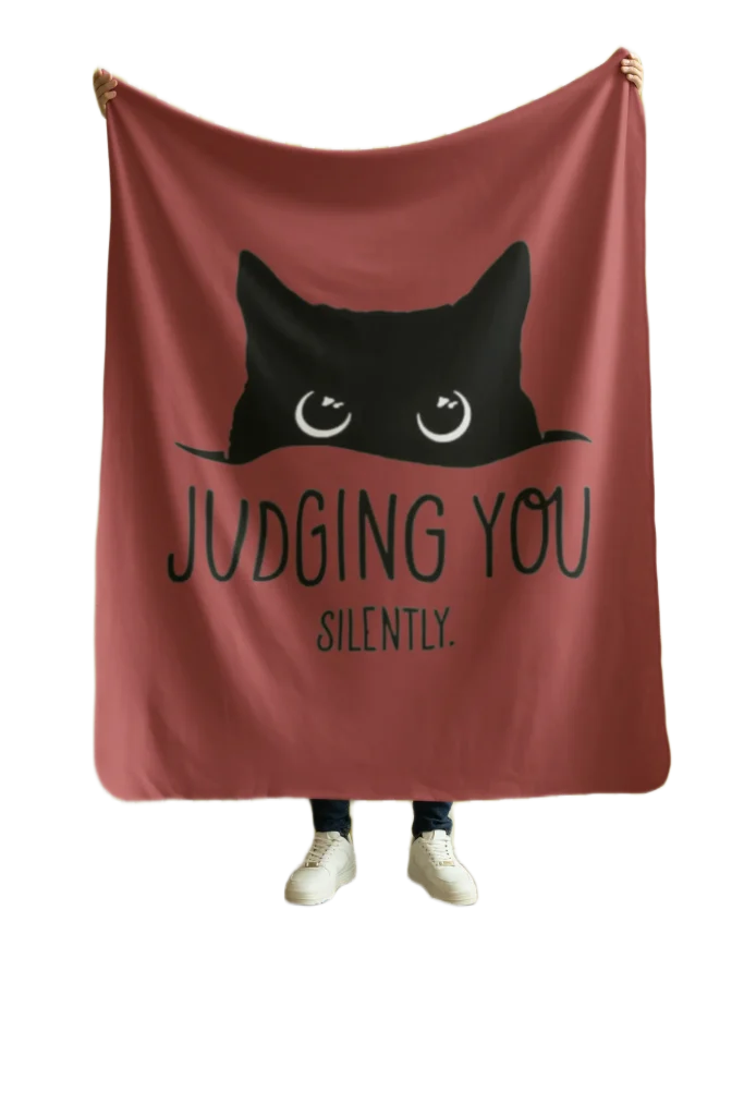 judging you silently black at blanket