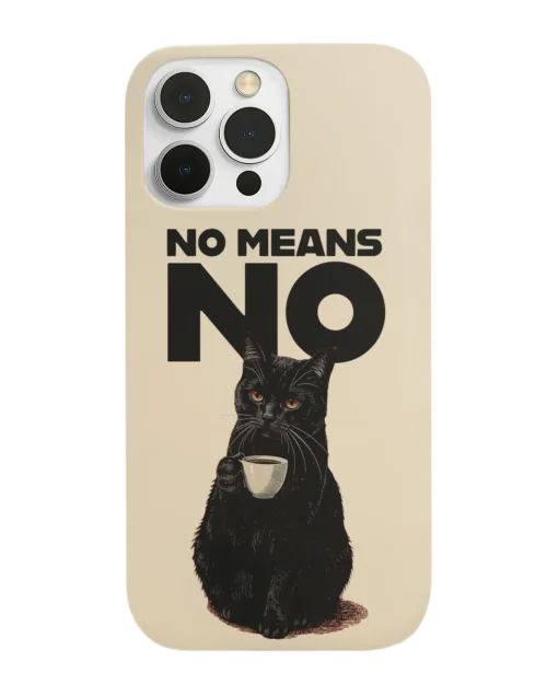 No means NO Void Cat Phone Case #11