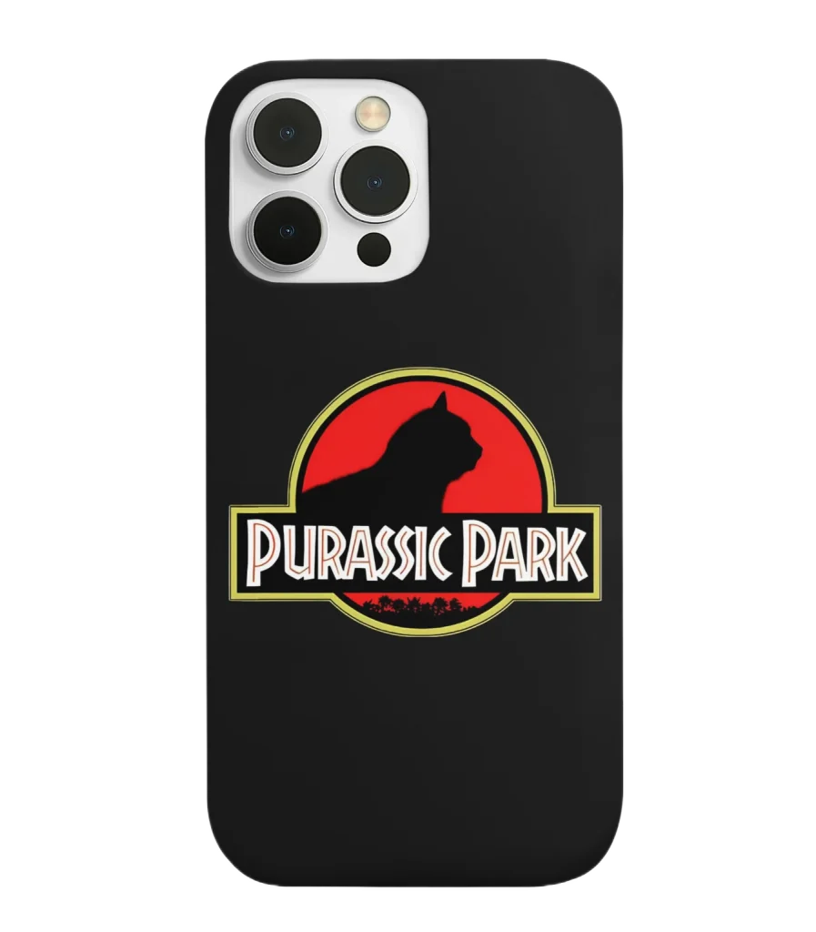 purassic park silicone tpu void cat lover phone case