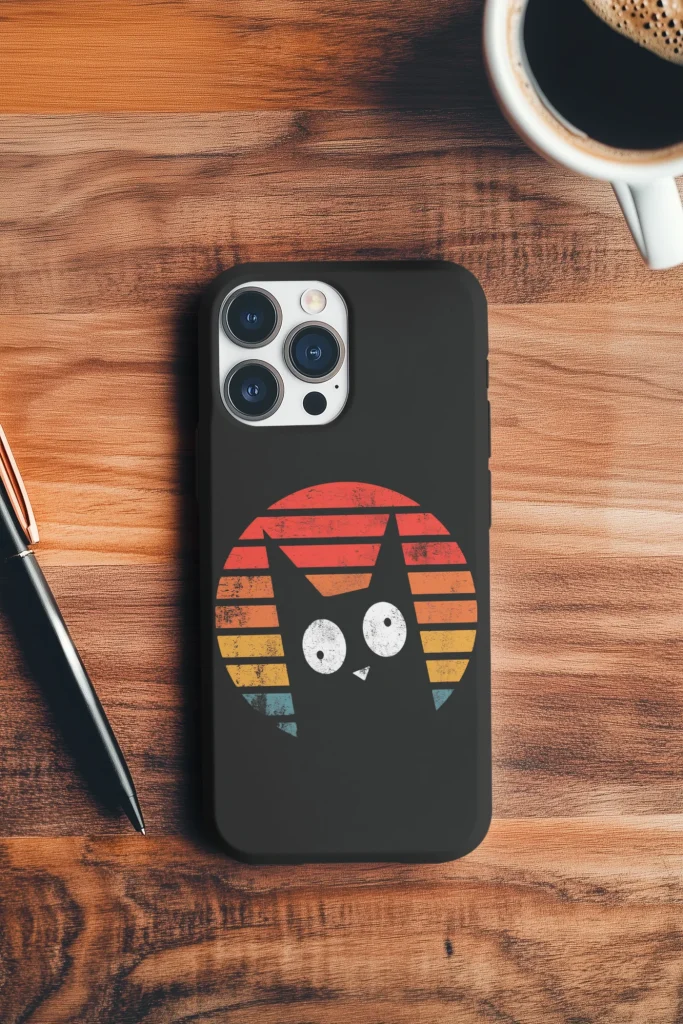 silicone tpu void cat lover phone case