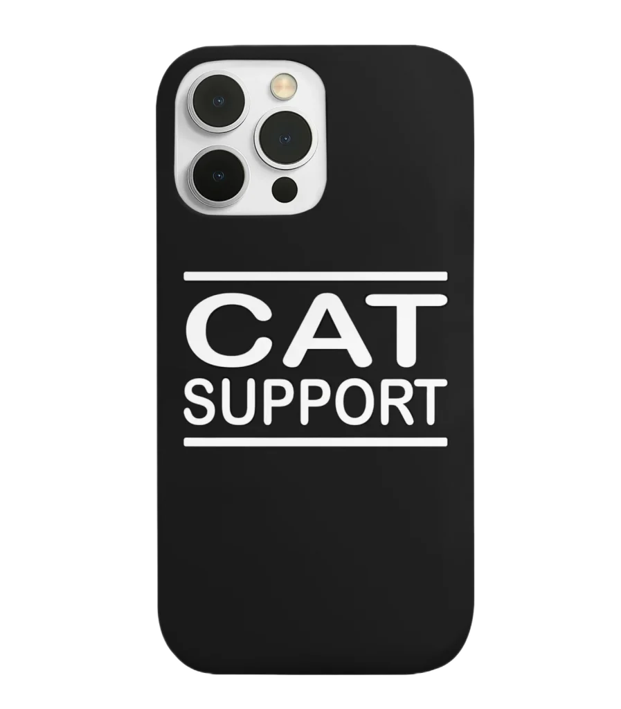 silicone tpu void cat lover phone case