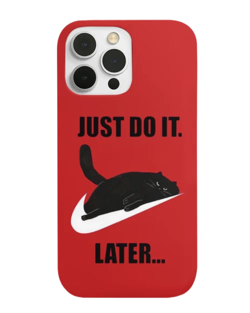 Just Do it Later Void Cat Phone Case #6