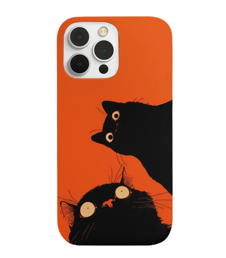 silicone tpu void cat lover phone case